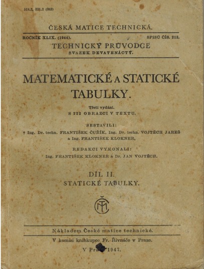 Matematick a statick tabulky II. 