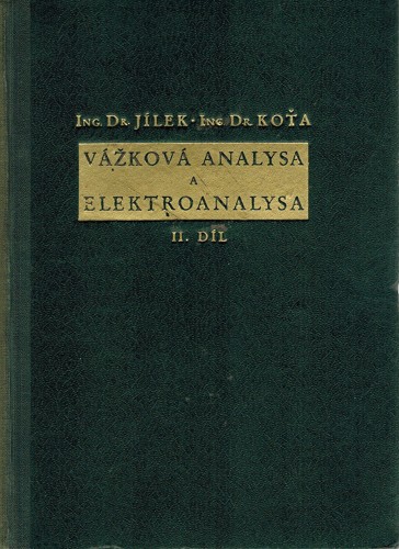 Vkov analysa a elektroanalysa II.