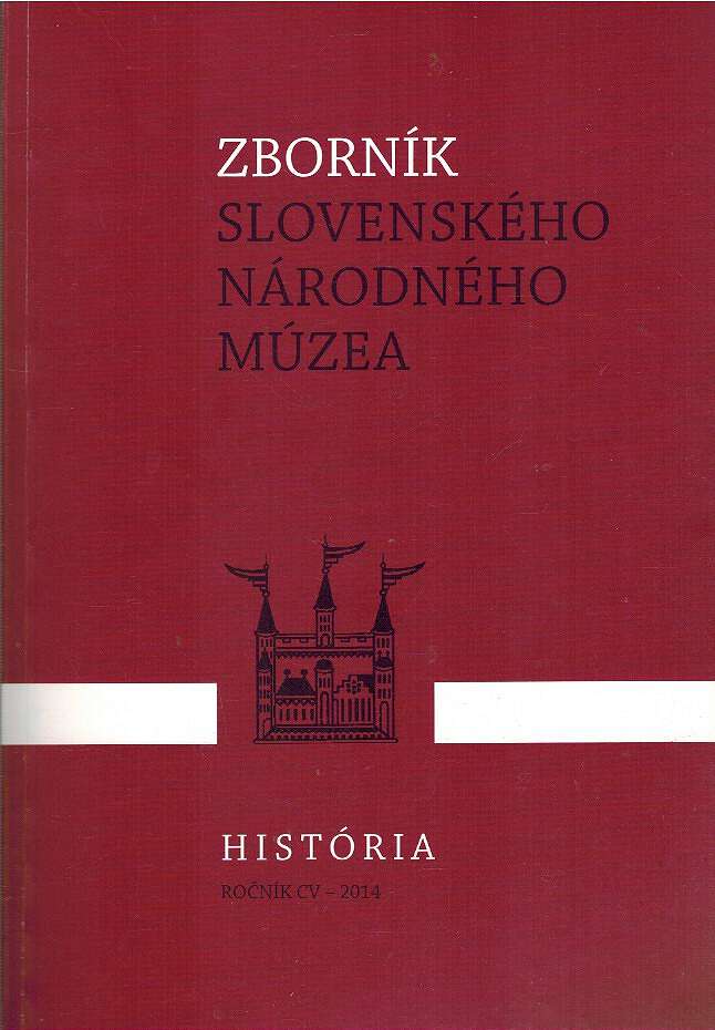 Zbornk slovenskho nrodnho mzea 51. Histria (ronk CV-2014)