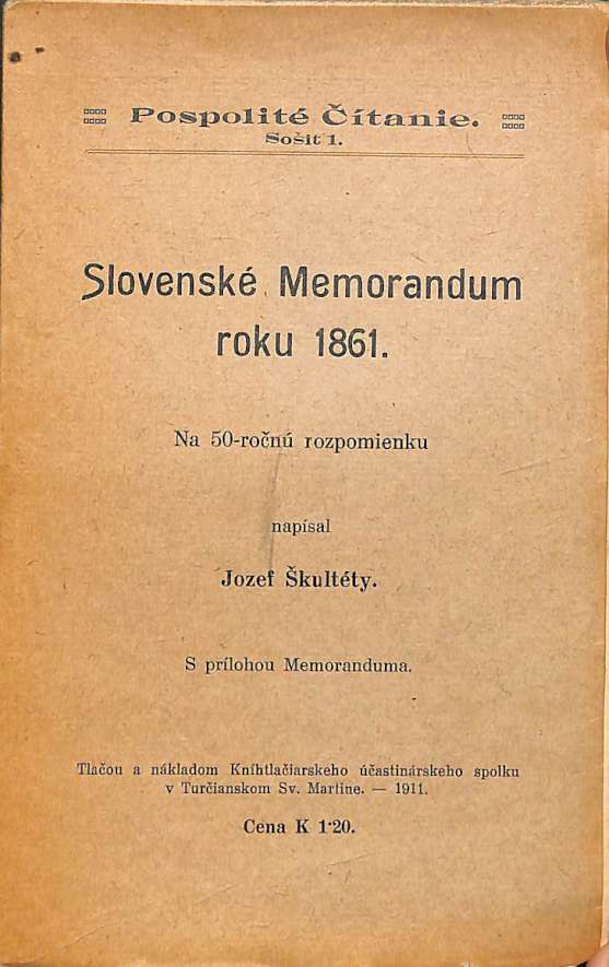 Slovensk Memorandum roku 1861