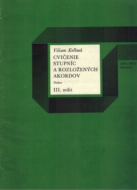 Cvienie stupnc a rozloench akordov III. (violino) 