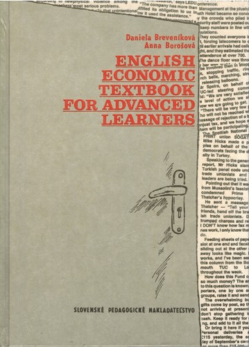 English economic textbook for advanced learners 