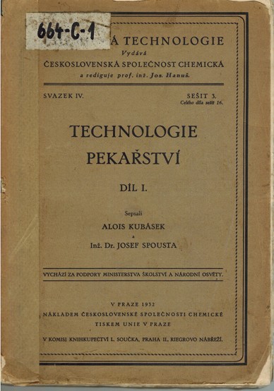 Technologie pekastv I. (1932)