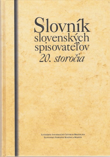 Slovnk slovenskch spisovateov 20. storoia
