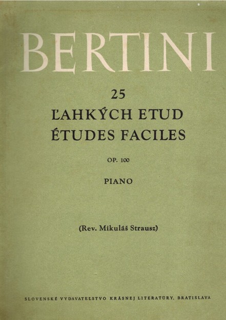 Bertini. 25 ahkch etud (piano)