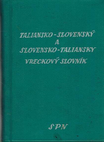 Taliansko slovensk a slovensko taliansky vreckov slovnk 