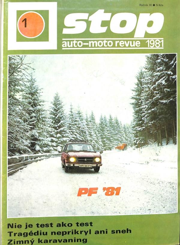 asopis Stop - Auto moto revue 1981