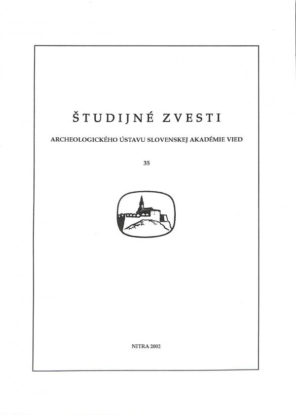 Štúdijné zvesti archeologického ústavu slovenskej akadémie vied 35