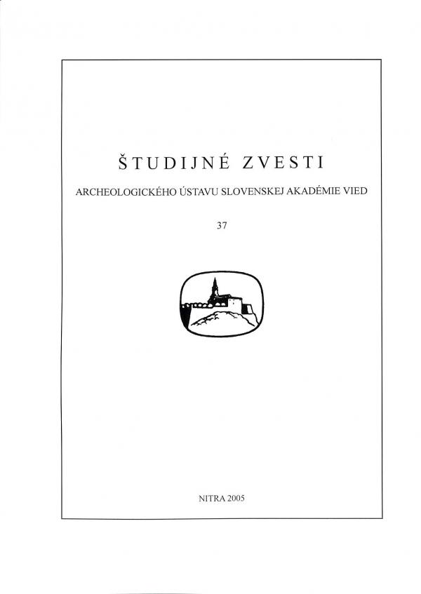 Štúdijné zvesti archeologického ústavu slovenskej akadémie vied 37