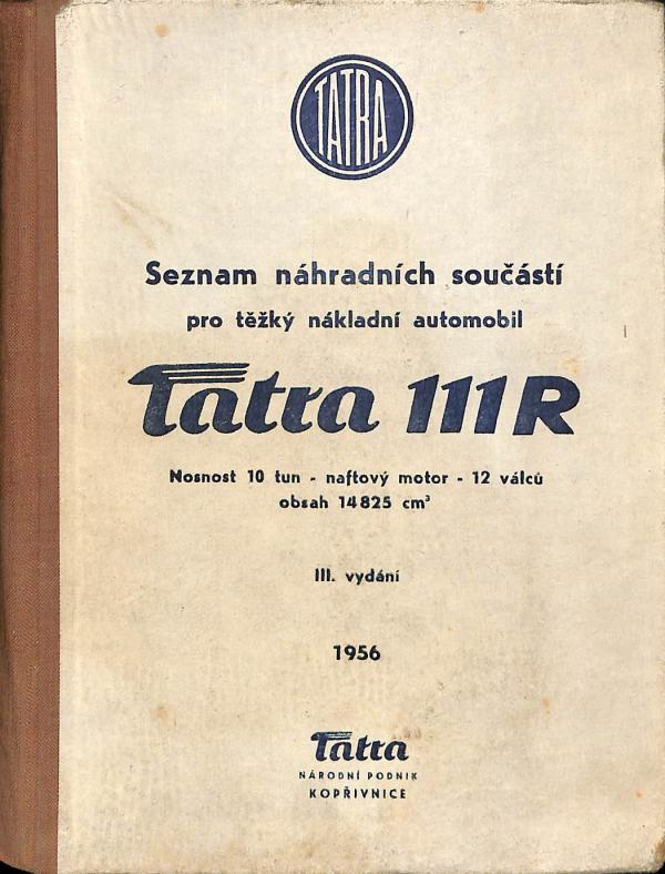 Tatra 111R - Seznam nhradnch soust