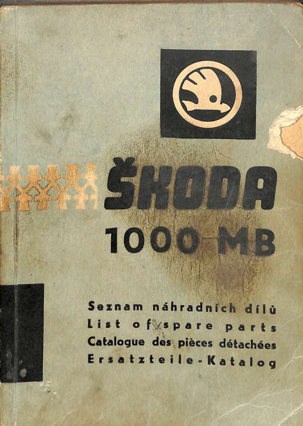 koda 1000 MB - Seznam nhradnch dl