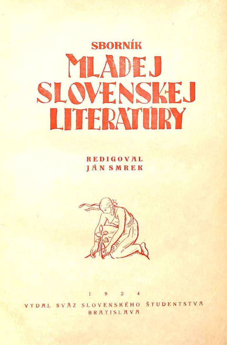 Sbornk mladej slovenskej literatry 1924