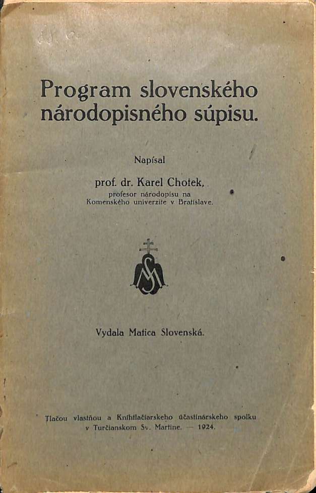 Program slovenskho nrodopisnho spisu
