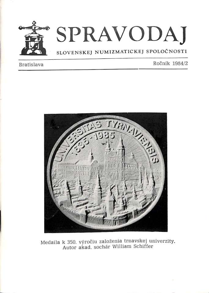 Spravodaj slovenskej numizmatickej spolonosti 1984/2