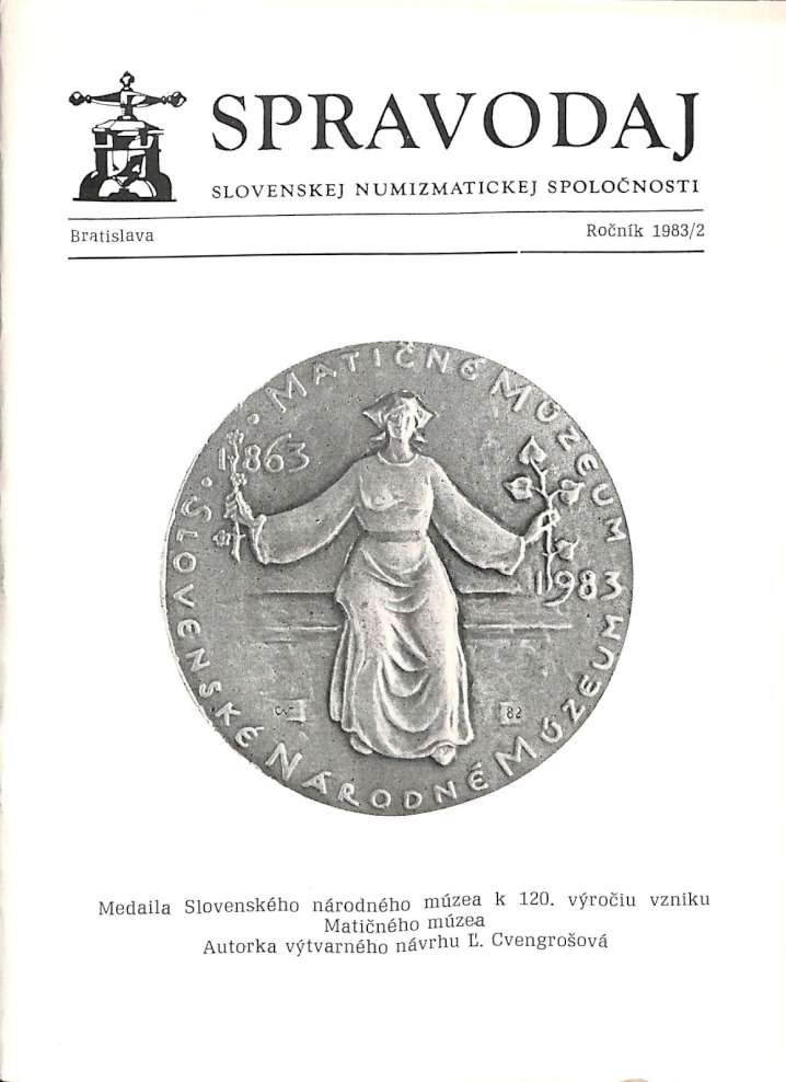 Spravodaj slovenskej numizmatickej spolonosti 1983/2