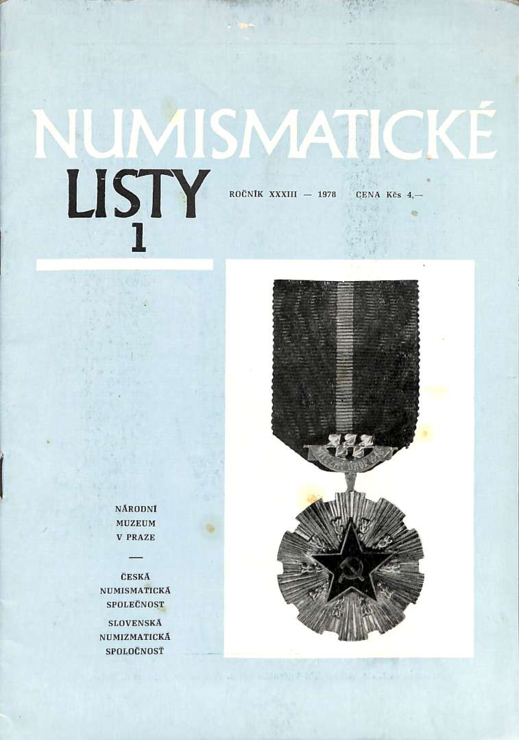 Numismatick listy 1/1978