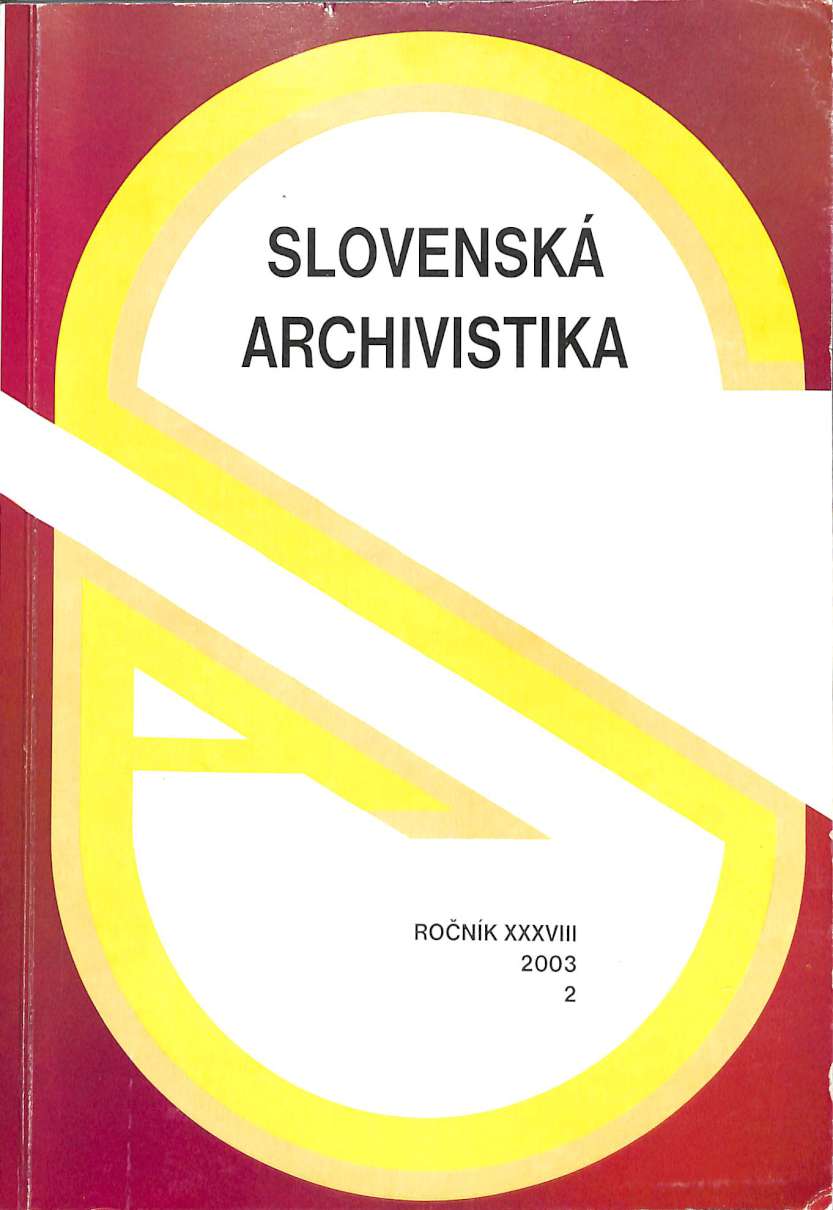 Slovensk archivistika 2/2003