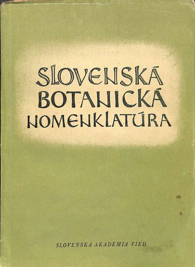 Slovensk botanick nomenklatra