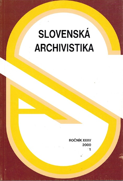 Slovensk archivistika 1/2000 
