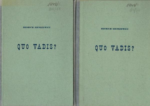 Quo Vadis I. II.